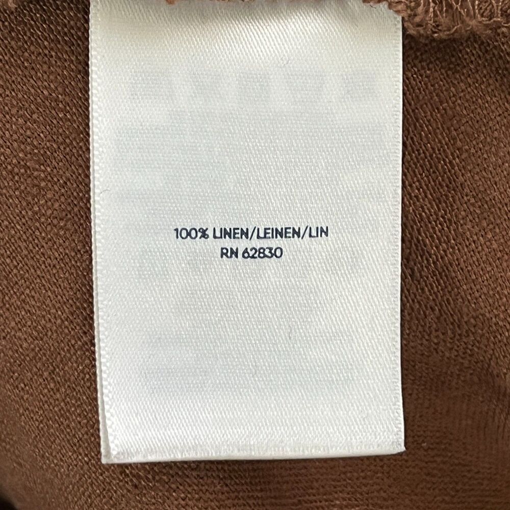 Lands' End‎ Linen Dress 1X Sleeveless Shift Resort Beachy Lagenlook Minimal - Picture 8 of 11